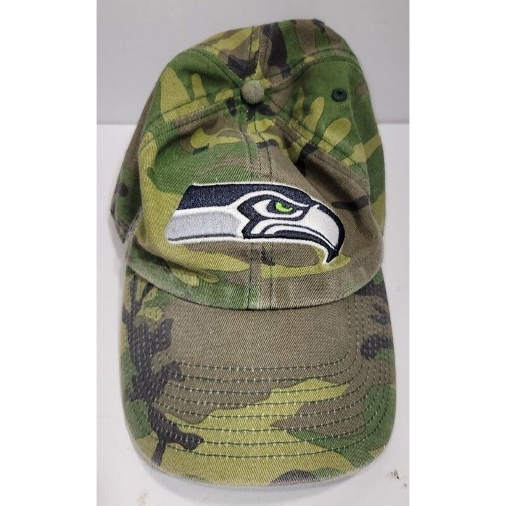 NFL Seattle Seahawks Camo Football Hat - '47 Brand- 100% cotton